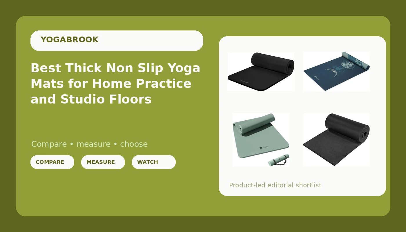 Best Thick Non Slip Yoga Mats for Home Practice and Studio Floors