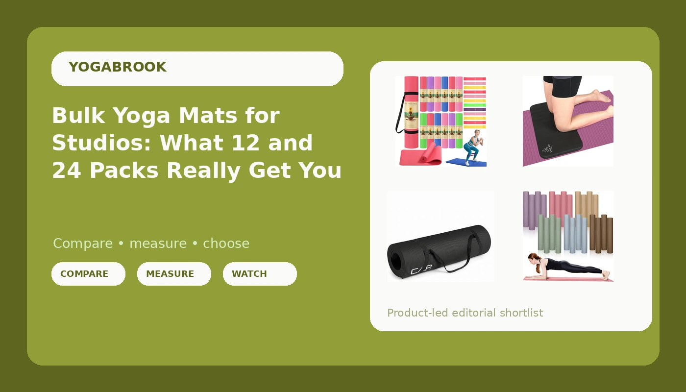 Bulk Yoga Mats for Studios: What 12 and 24 Packs Really Get You