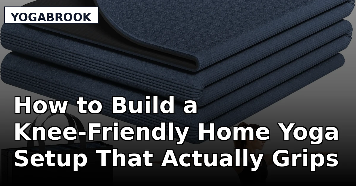 How to Build a Knee-Friendly Home Yoga Setup That Actually Grips
