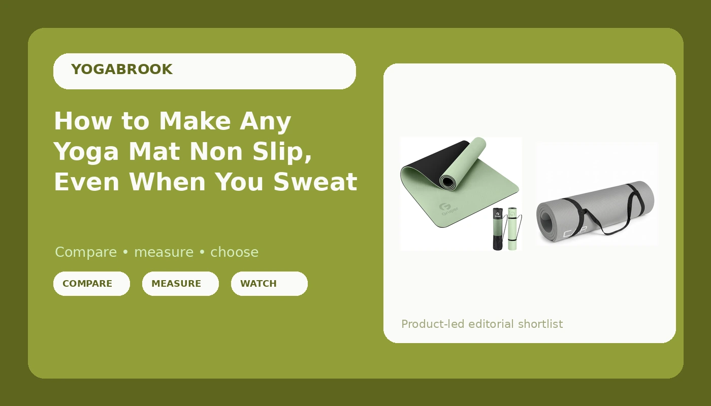 How to Make Any Yoga Mat Non Slip, Even When You Sweat