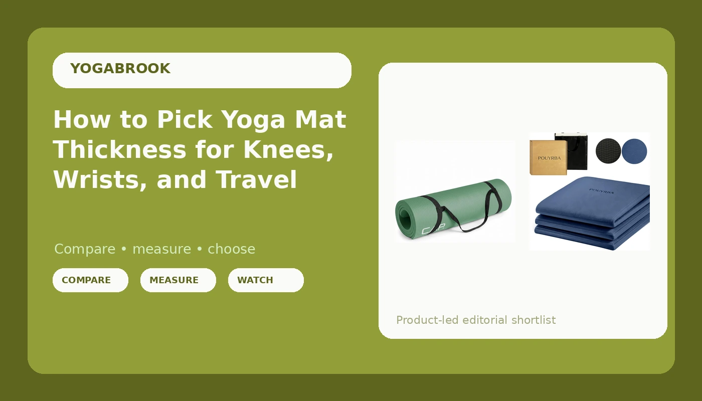 How to Pick Yoga Mat Thickness for Knees, Wrists, and Travel