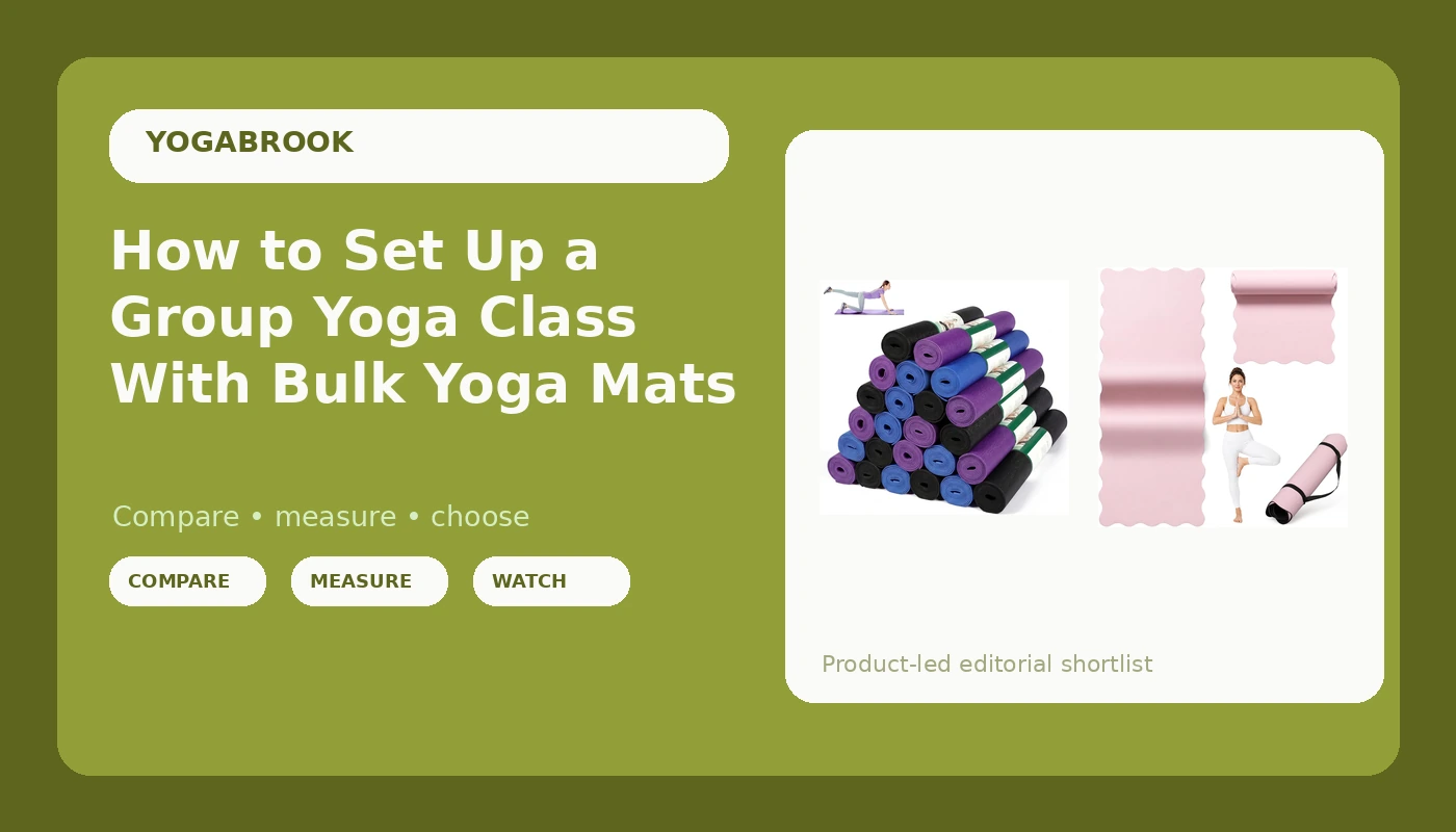 How to Set Up a Group Yoga Class With Bulk Yoga Mats