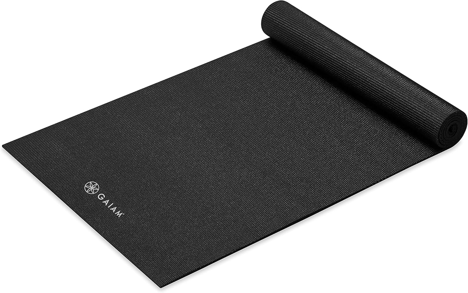 Gaiam Yoga Mat Premium 5mm Solid Thick Non Slip Exercise and Fitness Mat
