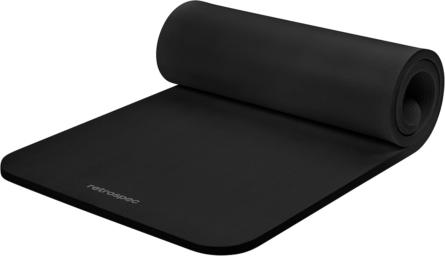 Retrospec Solana Yoga Mat, 1-Inch Thick, with Nylon Strap