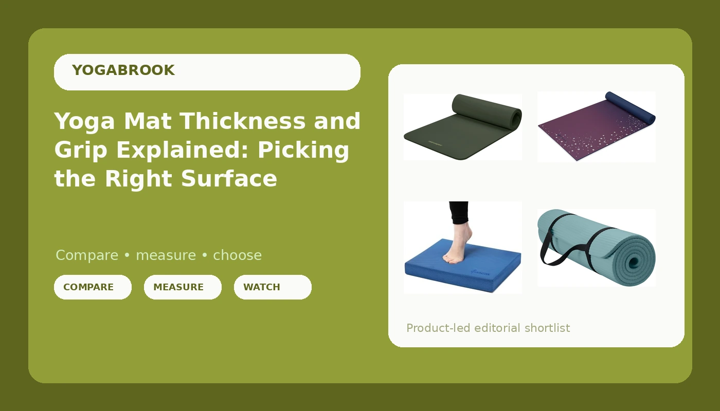 Yoga Mat Thickness and Grip Explained: Picking the Right Surface